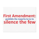 1st Amendment: protects the minority Postcards