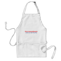 1st Amendment: protects your right to burn flags Aprons