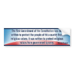 1st Amendment Reason (Reagan) bumpersticker