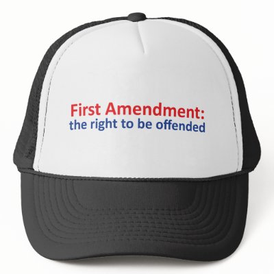 1st Amendment: right to be offended Mesh Hats by hardRight