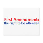 1st Amendment: right to be offended Post Cards
