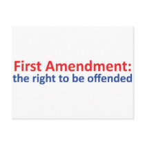 1st Amendment: right to be offended Post Cards