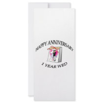 1st ANNIVERSARY rack cards