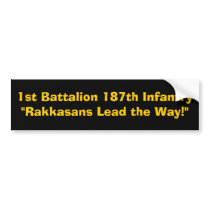 1st Battalion 187th Infantry"Rakkasans Lead the... Bumper Stickers
