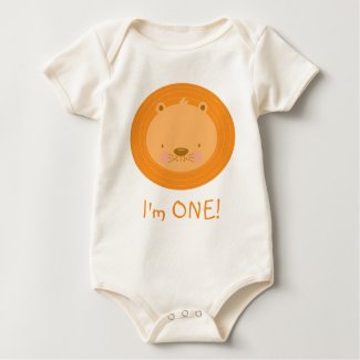 1st Birthday Baby Lion Infant Creeper shirt