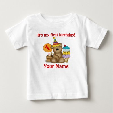 1st Birthday Bear Shirts