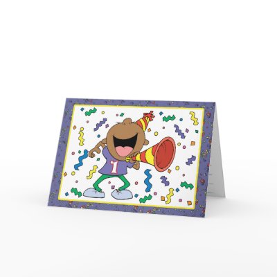 1st Birthday Boy Cards by birthday_party