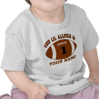 1st Birthday Boy Football Personalized T-shirt