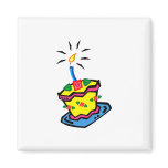 1st Birthday Cake Fridge Magnets