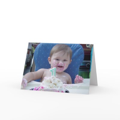 1st Birthday Greeting Card by catinahofman
