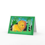 1st Birthday Card - Lion