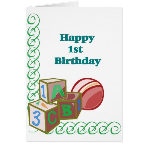 1st Birthday Cards