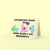 1st Birthday, Celebrate with Us, cards