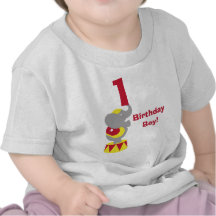 1st Birthday Circus Elephant T-Shirt
