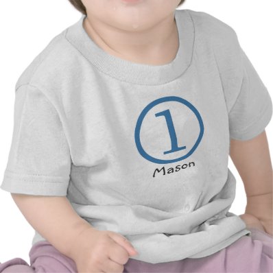 1st Birthday Customizable T-Shirt Boy