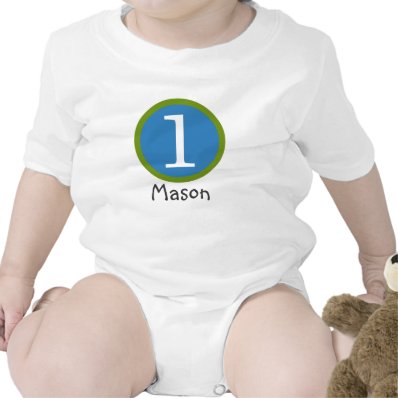 1st Birthday Customizable T-Shirt Boy