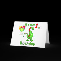 1st Birthday Dinosaur cards