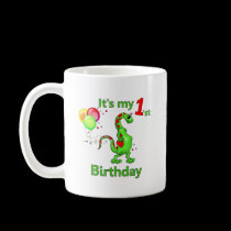 1st Birthday Dinosaur mugs