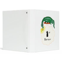 1st Birthday Dragon 3 Ring Binder