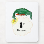 1st Birthday Dragon Mousepad