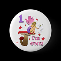 1st Birthday Fairy buttons
