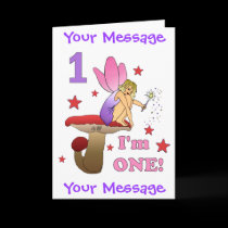 1st Birthday Fairy cards