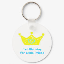 1st Birthday for Little Prince Key Chain keychains by Clairemlee 1st Birthday for Little Prince Key Chain keychains