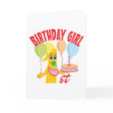 1st Birthday Girl cards by birthday_party 1st Birthday Girl cards