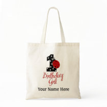1st Birthday Girl - Lady Bug - 1 - Ladybug Bag