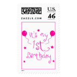 1st Birthday ~Girl Stamps