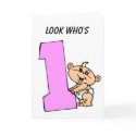 1st Birthday Greeting Card by lapatrick1161 1st Birthday Greeting Card