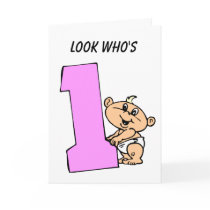 1st Birthday Greeting Card
