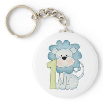 1st Birthday Lion Key Chains