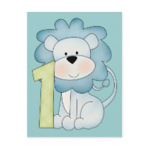 1st Birthday Lion Postcards