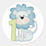 1st Birthday Lion Sticker