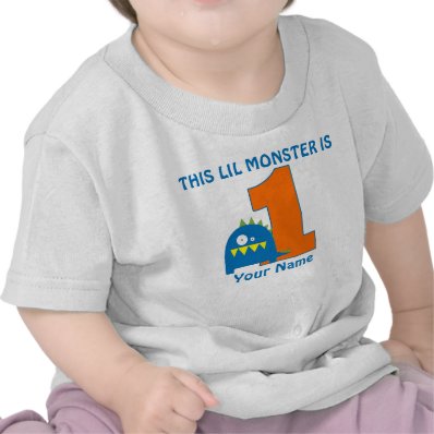 1st Birthday Monster Personalized T Shirt