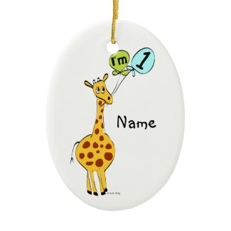 1st Birthday Ornament ornament