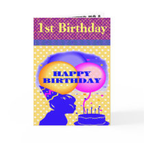 1st Birthday Party Invitations cards by birthday_gifts 1st Birthday Party Invitations cards