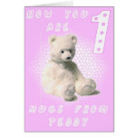 1st Birthday Pink Greeting Cards