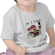 1st Birthday Pirate T-shirts and Gifts