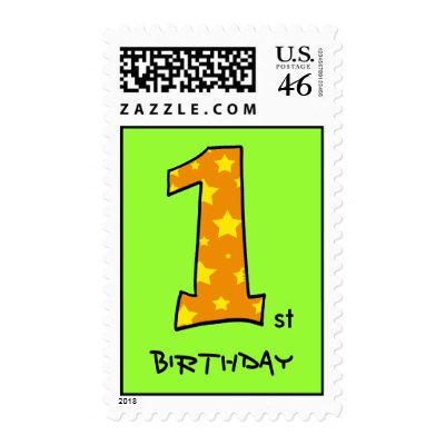 1st Birthday Postage