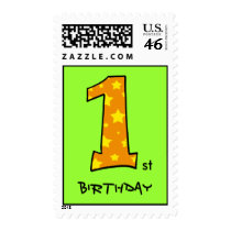 1st Birthday postage