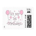 1st Birthday postage