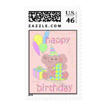 1st Birthday Postage for Girls postage
