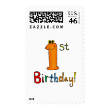 1st Birthday! Postage Stamp