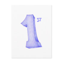 1st Birthday Postcard