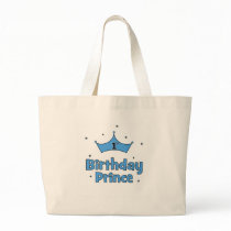 1st Birthday Prince Tote Bags