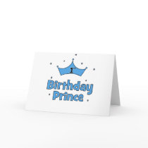 1st Birthday Prince cards