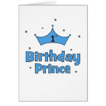 1st Birthday Prince Cards