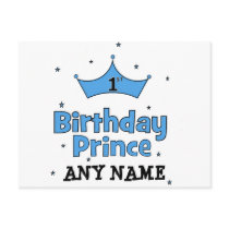 1st Birthday Prince Postcard